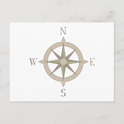 Carte Postale Boussole (Devant)