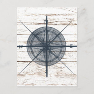 Carte Postale boussole marine