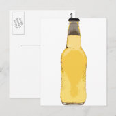 Carte Postale Bouteille de bière (Devant / Derrière)