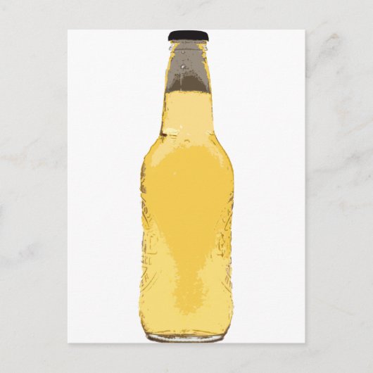 Carte Postale Bouteille de bière (Devant)
