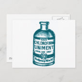 Carte Postale Bouteille de chloroforme (Devant / Derrière)
