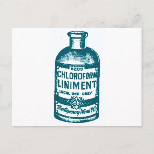 Carte Postale Bouteille de chloroforme (Devant)