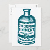Carte Postale Bouteille de chloroforme (Devant / Derrière)