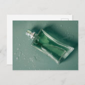Carte Postale Bouteille de parfum de mode (Devant / Derrière)