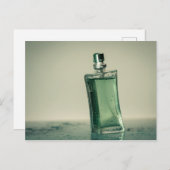 Carte Postale Bouteille de parfum de mode (Devant / Derrière)