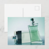 Carte Postale Bouteille de parfum de mode (Devant / Derrière)