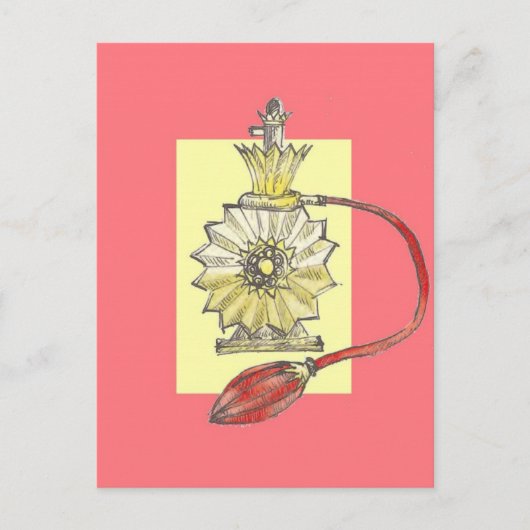 Carte Postale Bouteille de parfum des années 1920 (Devant)