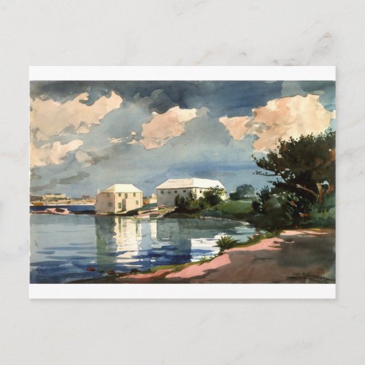Carte Postale Bouteille de sel, Bermudes par Winslow Homer (Devant)