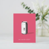 Carte Postale Bouteille de soda personnalisable (Debout devant)