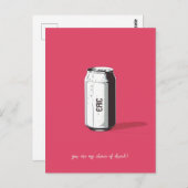 Carte Postale Bouteille de soda personnalisable (Devant / Derrière)