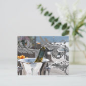 Carte Postale Bouteille de vin français (Debout devant)