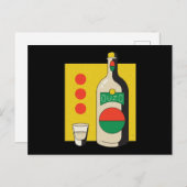 Carte Postale Bouteille d'ouzo (Devant / Derrière)