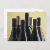 Carte Postale Bouteilles à vin (Devant / Derrière)