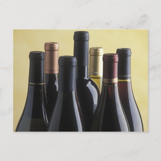 Carte Postale Bouteilles à vin (Devant)
