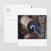 Carte Postale Bouteilles À Vins En Rack (Devant / Derrière)