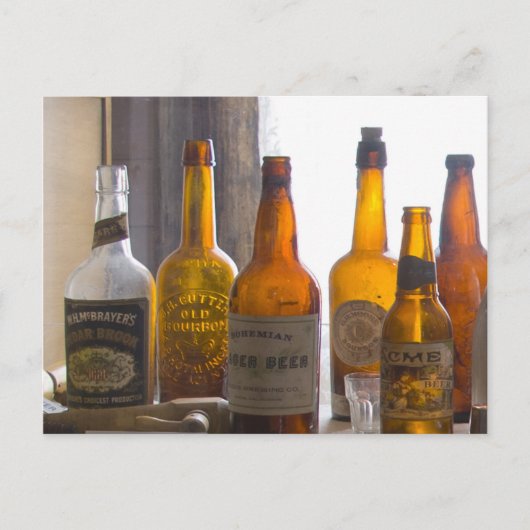 Carte Postale Bouteilles d'antiquités (Devant)