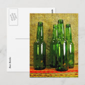 Carte Postale Bouteilles de bière (Devant / Derrière)