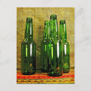 Carte Postale Bouteilles de bière