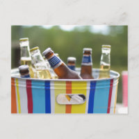 Bouteilles de bière dans un seau à glace