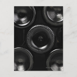 Carte Postale Bouteilles de vin dans une cave à vin. Seulement e