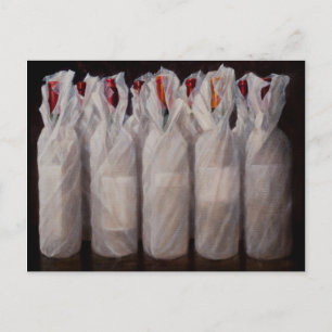 Carte Postale Bouteilles de vin enrobées 2010