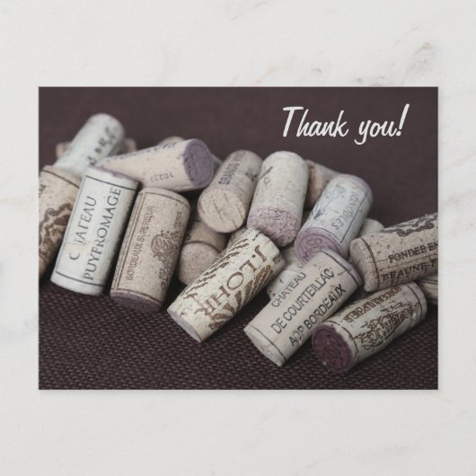 Carte Postale Bouteilles de vin rouge (Devant)