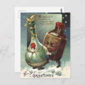 Carte Postale Bouteilles en amour (Devant / Derrière)