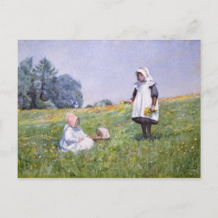 Carte Postale Bouteilles et marguerites
