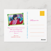 Carte Postale Bouteilles et spirales colorées Félicitations (Dos)