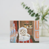 CARTE POSTALE BOUTIQUE ANTIQUE DE PARIS (Debout devant)