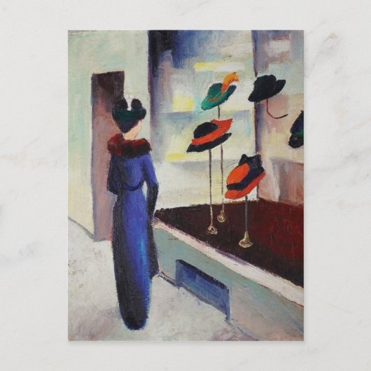 Carte Postale Boutique casquette - August Macke (Devant)
