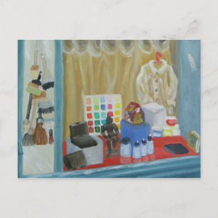 Carte Postale Boutique d'art parisien