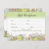 Carte Postale Boutique de bons cadeaux (Devant / Derrière)