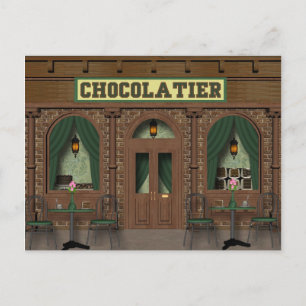 Carte postale Boutique de chocolat