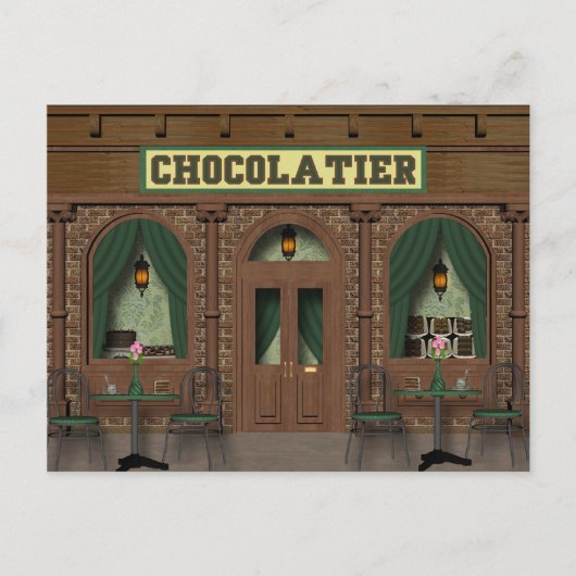Carte postale Boutique de chocolat (Devant)