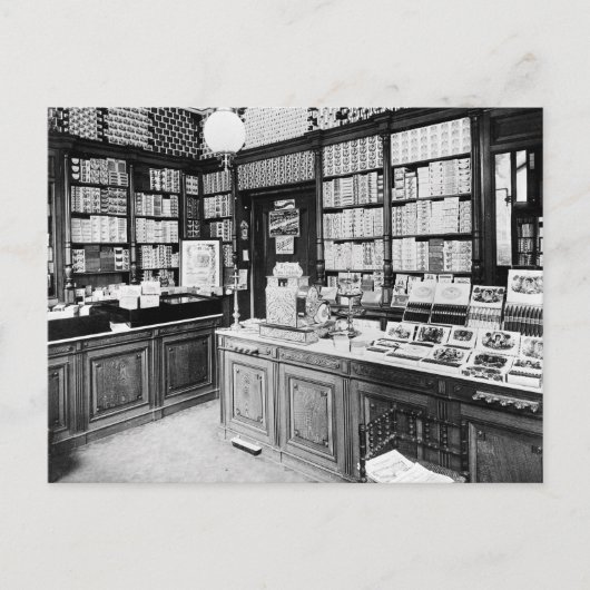 Carte Postale Boutique de cigares, 1895 (Devant)