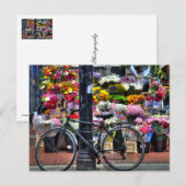 Carte Postale Boutique de fleurs (Devant / Derrière)