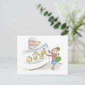Carte Postale Boutique de fromage (Debout devant)