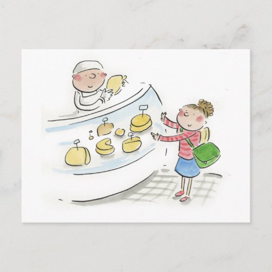 Carte Postale Boutique de fromage (Devant)
