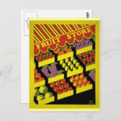 Carte Postale Boutique de fruits - Poster de l'APM - (Devant / Derrière)