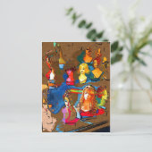 Carte Postale Boutique de perruques (Debout devant)