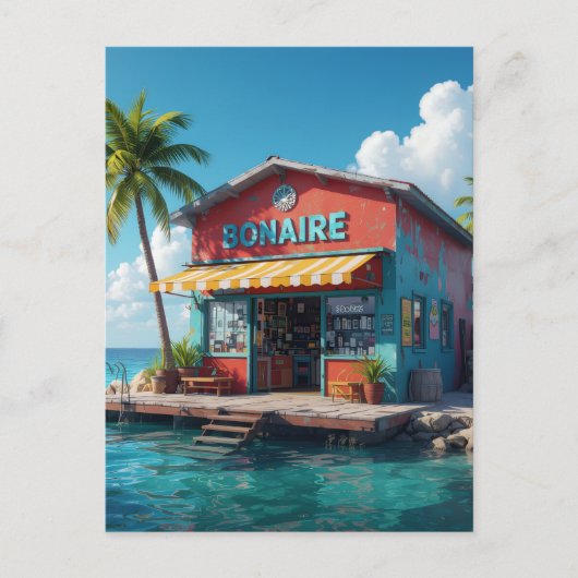Carte Postale Boutique de snacks de Bonaire (Devant)