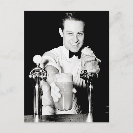Carte Postale Boutique de soda, 1936 (Devant)