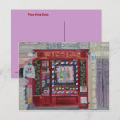 Carte Postale Boutique de vins de Paris (Devant / Derrière)