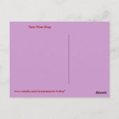 Carte Postale Boutique de vins de Paris (Dos)