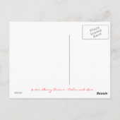 Carte Postale Boutique du port de sécurité (Dos)