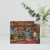 Carte Postale Boutique - Récupération d'un soda 1938 (Debout devant)