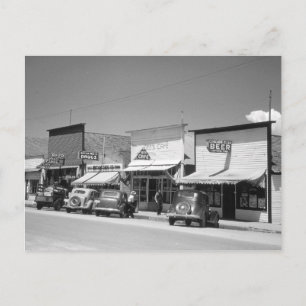 Carte Postale Boutiques de Main Street, 1941
