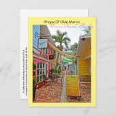 Carte Postale Boutiques De Olde Marco - Marco Island Floride (Devant / Derrière)