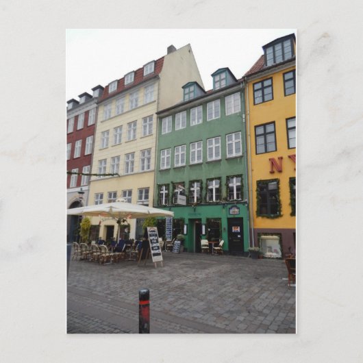 Carte Postale Boutiques & Restaurants, Nyhaven, Copenhague Danem (Devant)